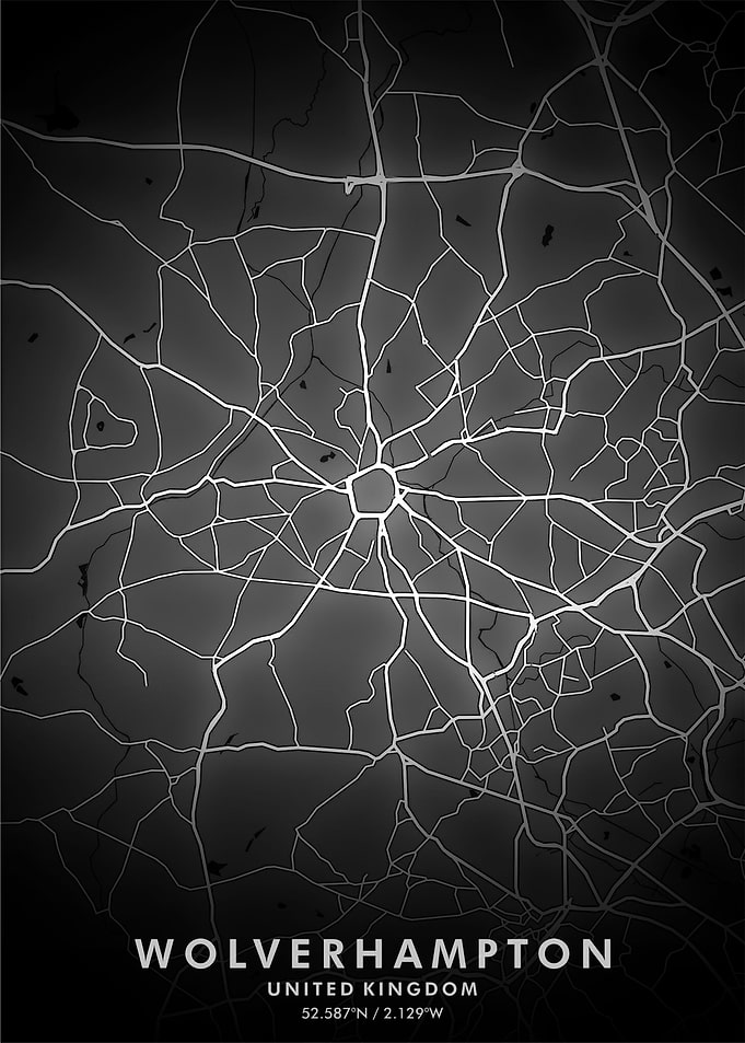 Wolverhampton Map Posters