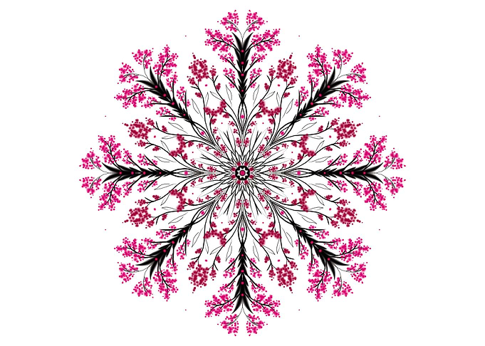 Mandala Wild Berries White