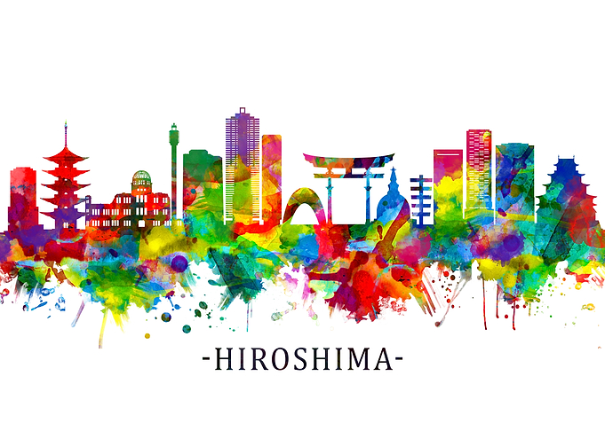 Hiroshima Japan Skyline