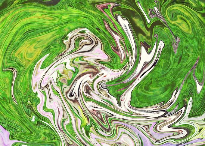 Abstract Marble Painting