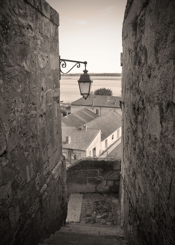 View through the village