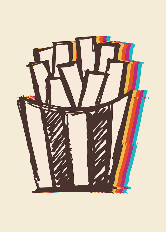 Cute Fries Rainbow 3