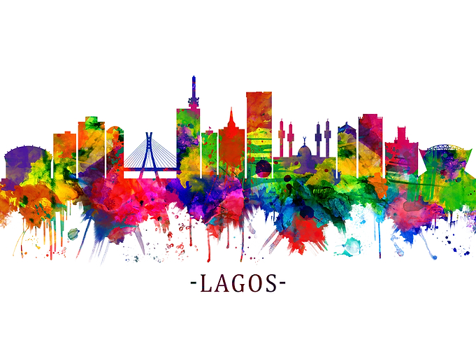 Lagos Nigeria Skyline