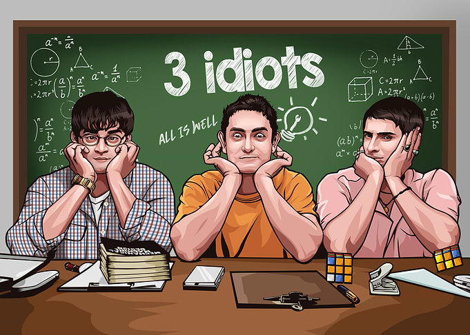 3 idiots poster art