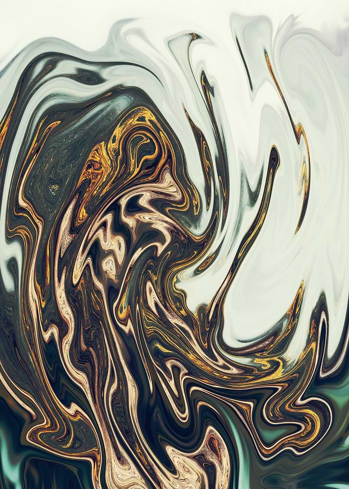Abstract Marble Painting
