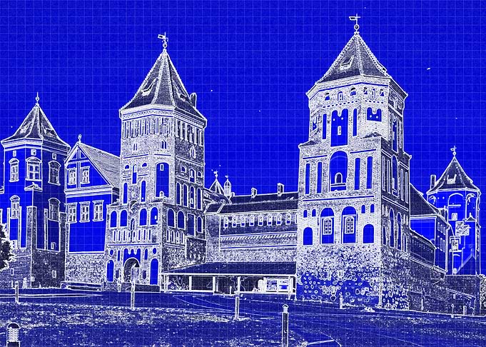 MIRSKY CASTLE Blue print
