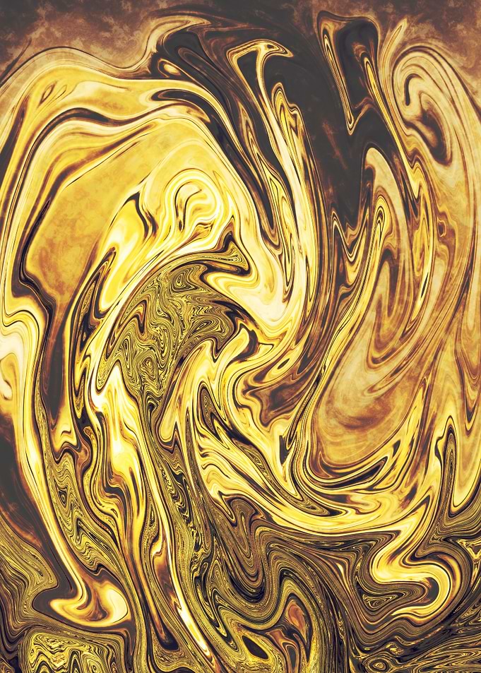 Abstract Marble Painting