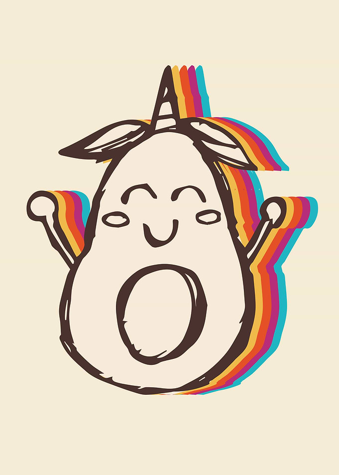 Cute Avocado Rainbow 5