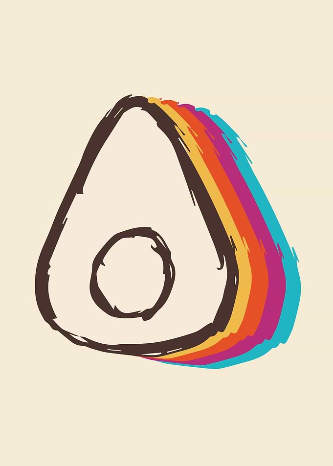 Cute Avocado Rainbow 12