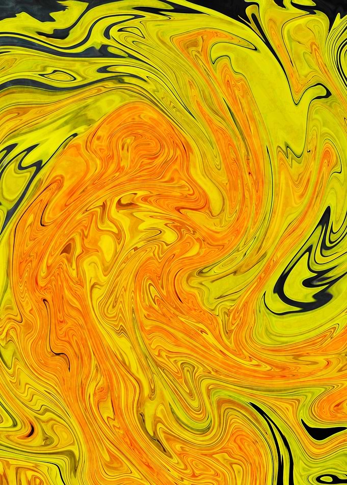 Abstract Marble Painting