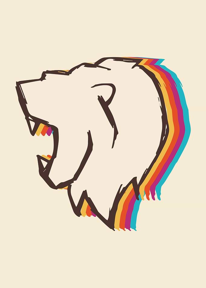 Cute Lion Rainbow 3