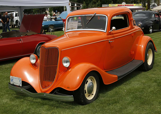 orange car classic