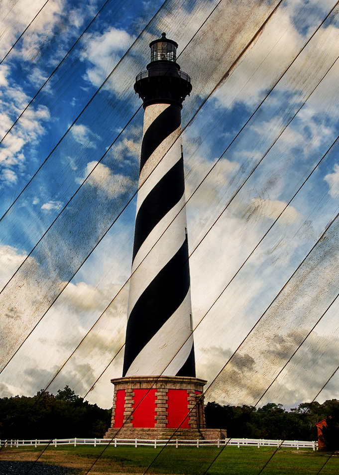 Faux Wood Lighthouse