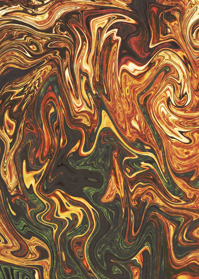 Abstract Marble Painting