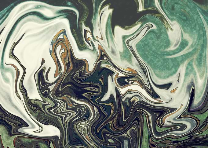 Abstract Marble Painting