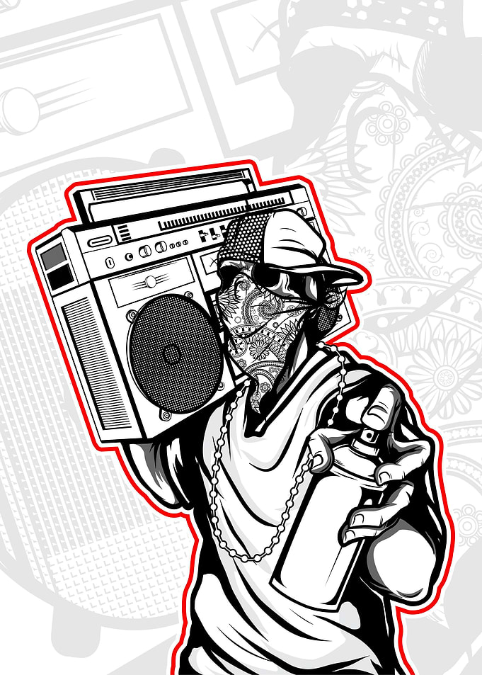 skull hip hop