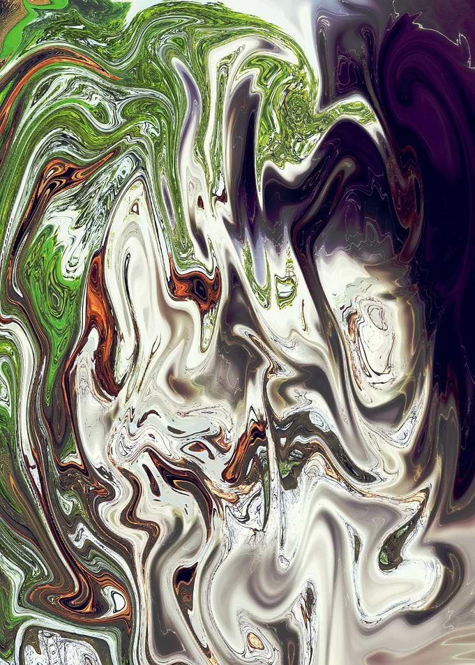 Abstract Marble Painting