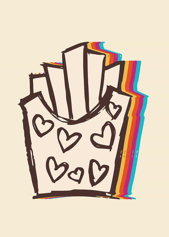 Cute Fries Rainbow 2