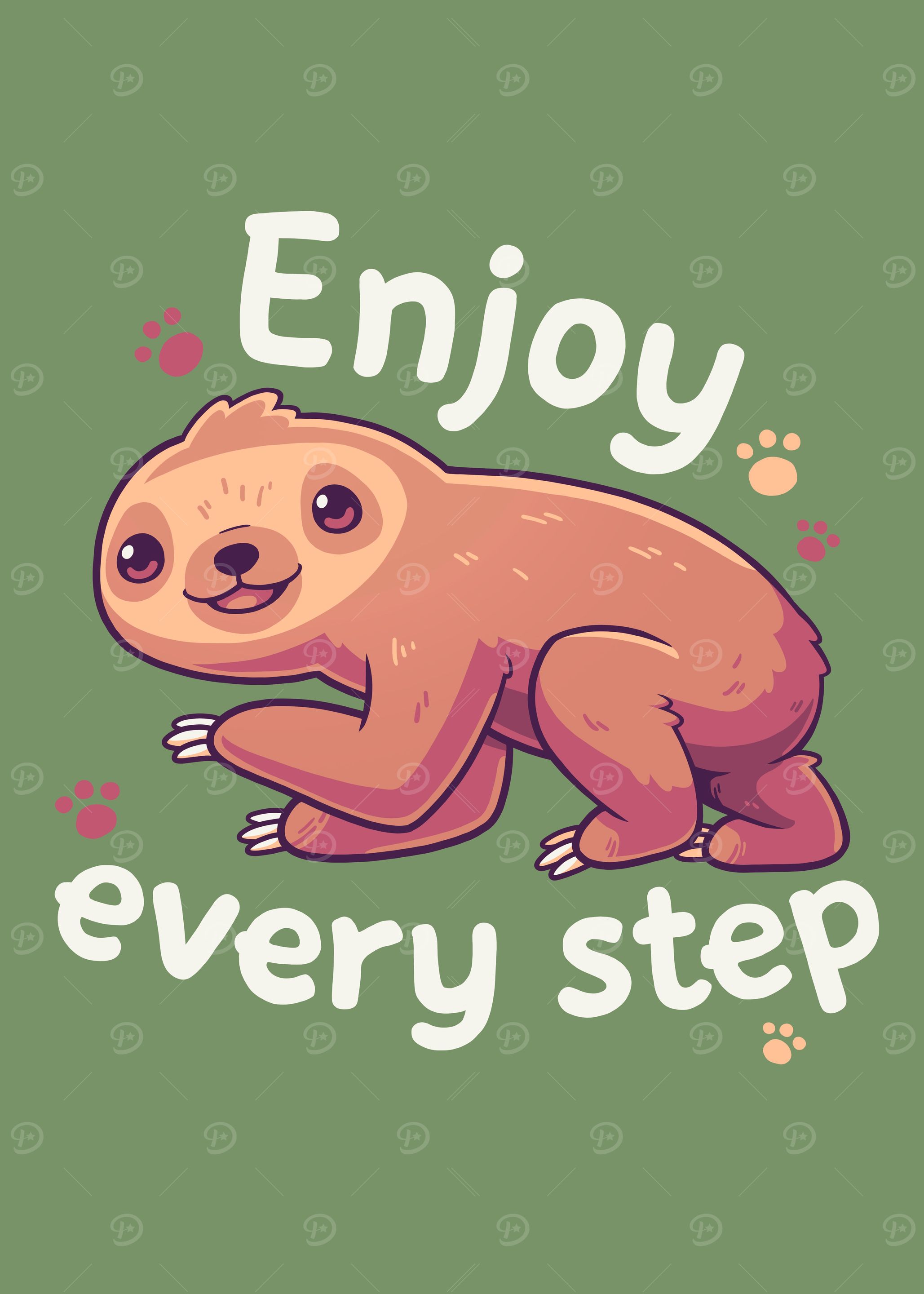 Cute Sloth Motivational
