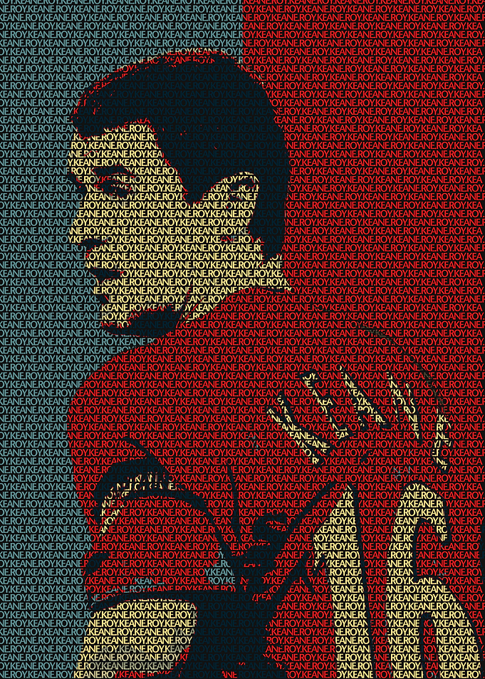 Roy Keane Text Art