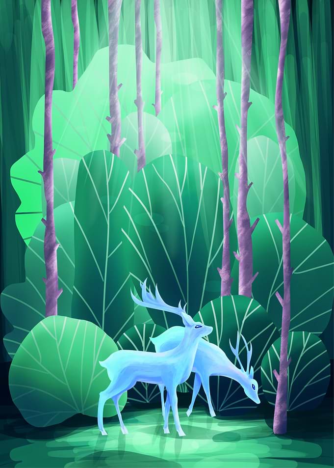 Deer in the forest