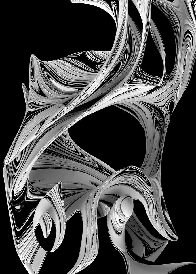 3d art abstract old tree