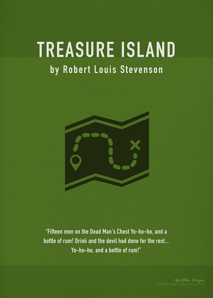 Treasure Island Book Art