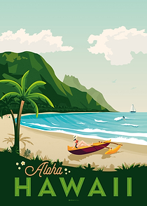 Hawaii Travel Poster