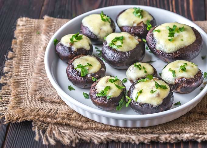 Baked mushrooms