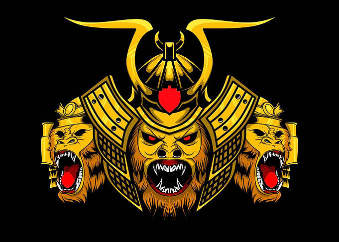 three golden magic monkeys