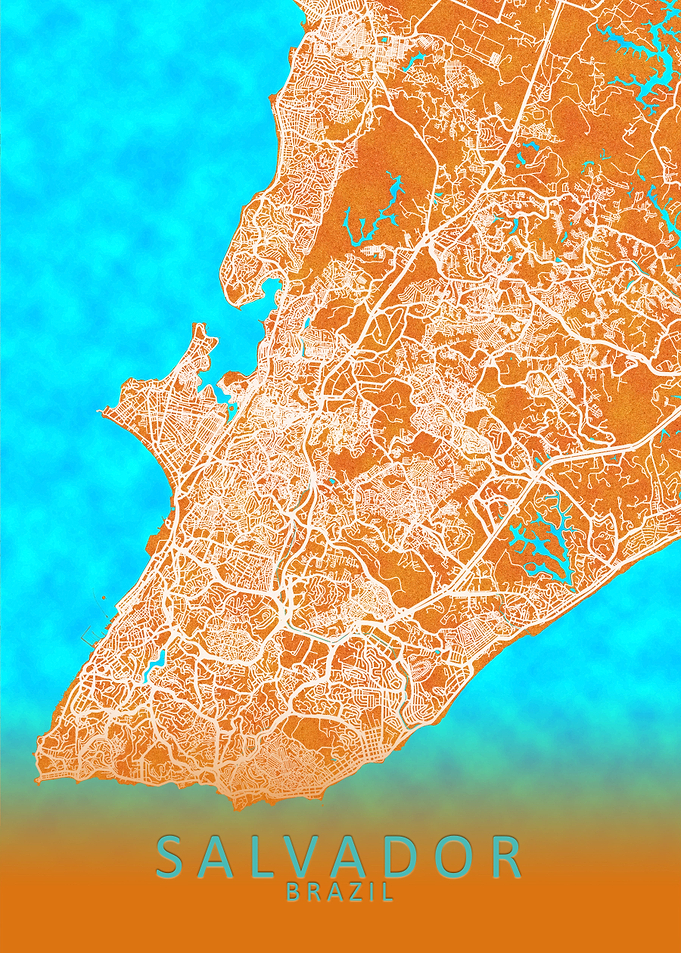 Salvador Brazil City Map