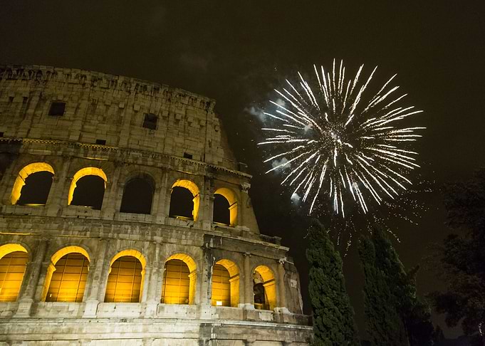Fireworks over Rome