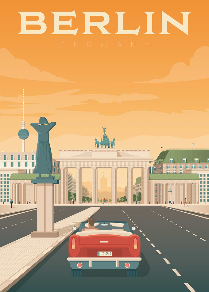 Berlin Travel Poster