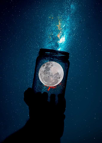 moon bottle space