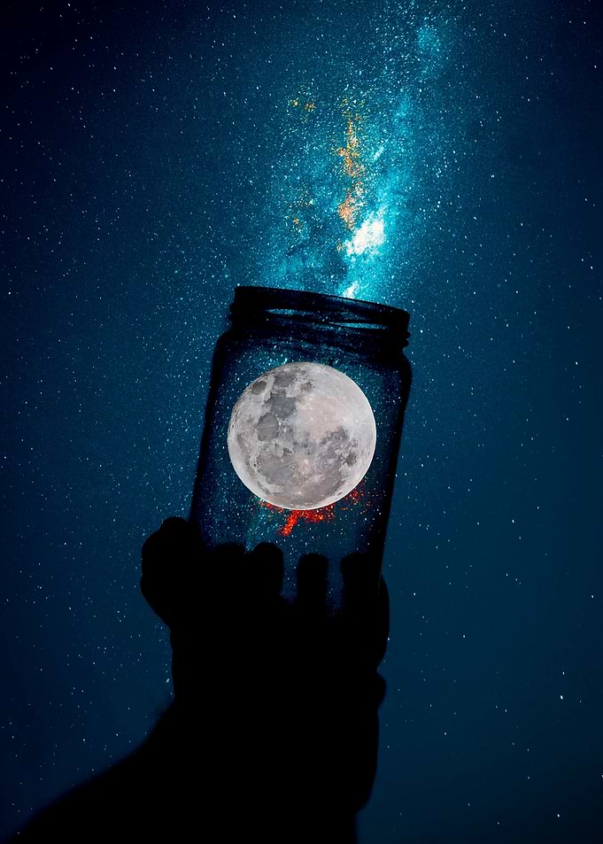 moon bottle space