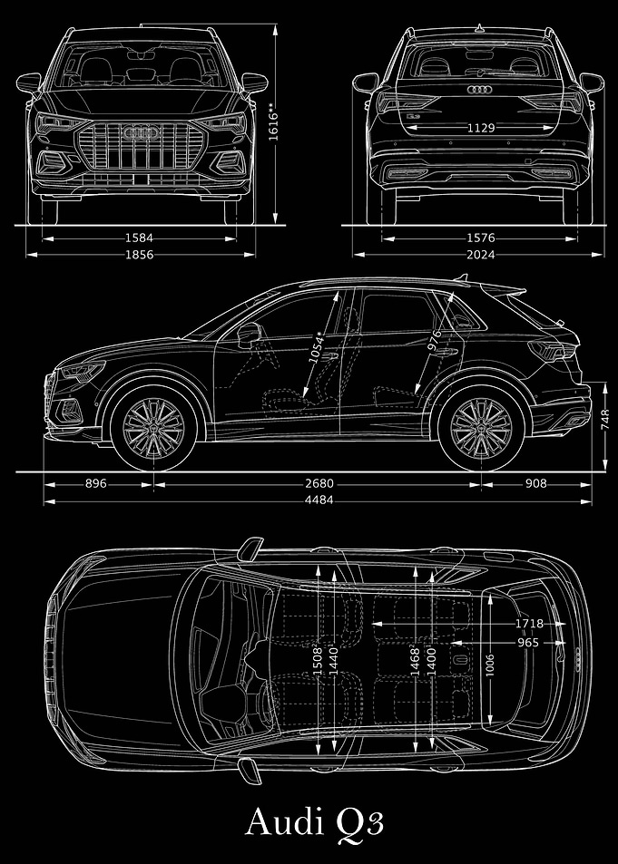 Audi Q3 2018 Blueprint