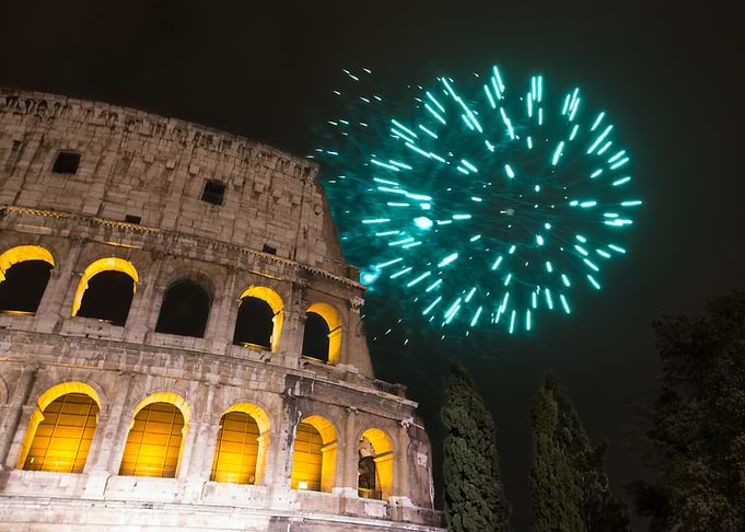 Fireworks over Rome