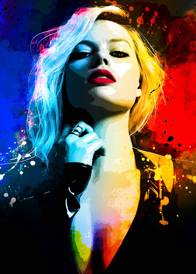 Margot Robbie Pop Art