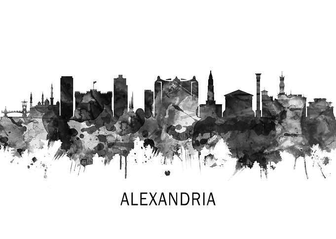 Alexandria Egypt Skyline