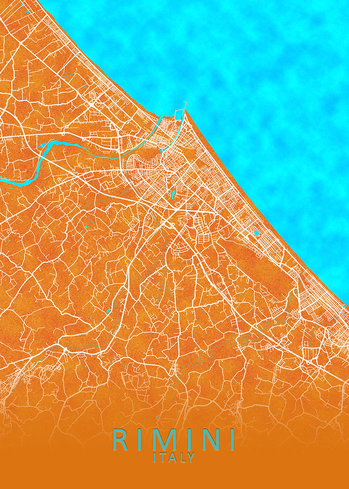 Rimini Italy City Map