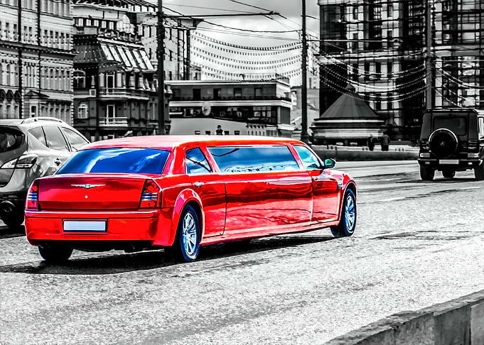 Red Limousine Car