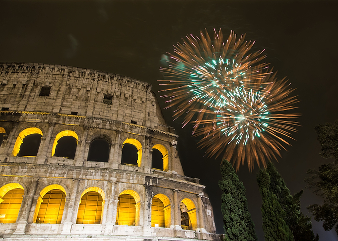 Fireworks over Rome