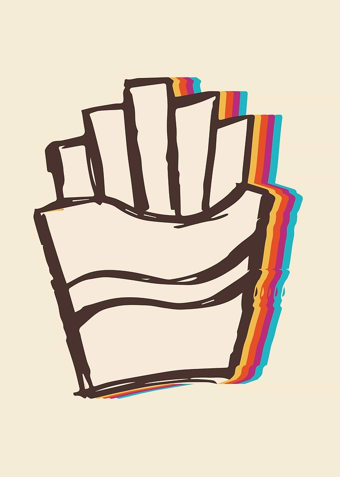 French Fries Rainbow 5