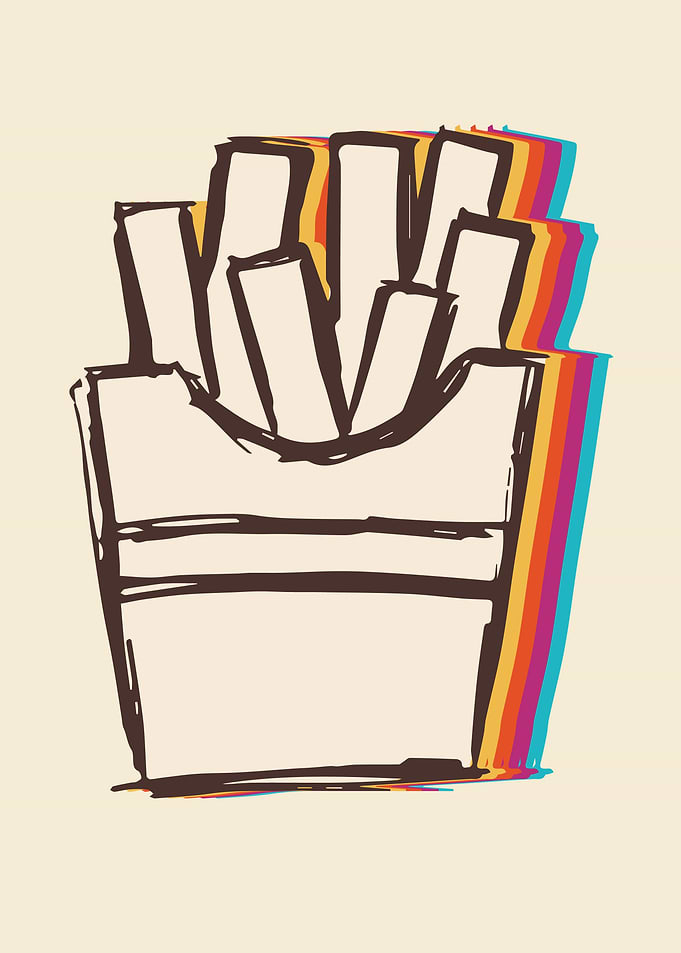 French Fries Rainbow 2