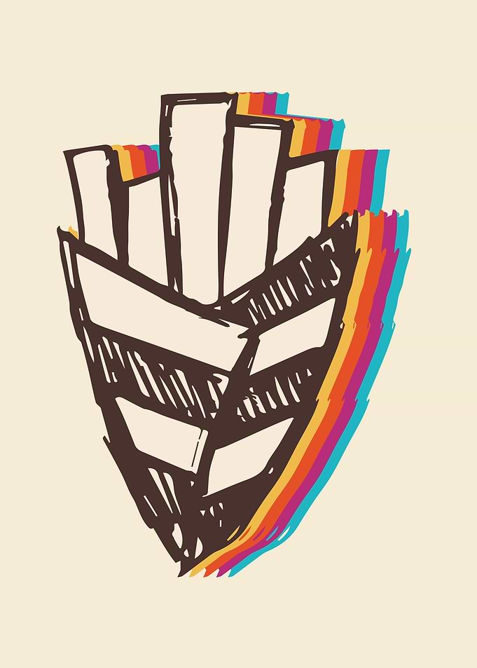 French Fries Rainbow 8