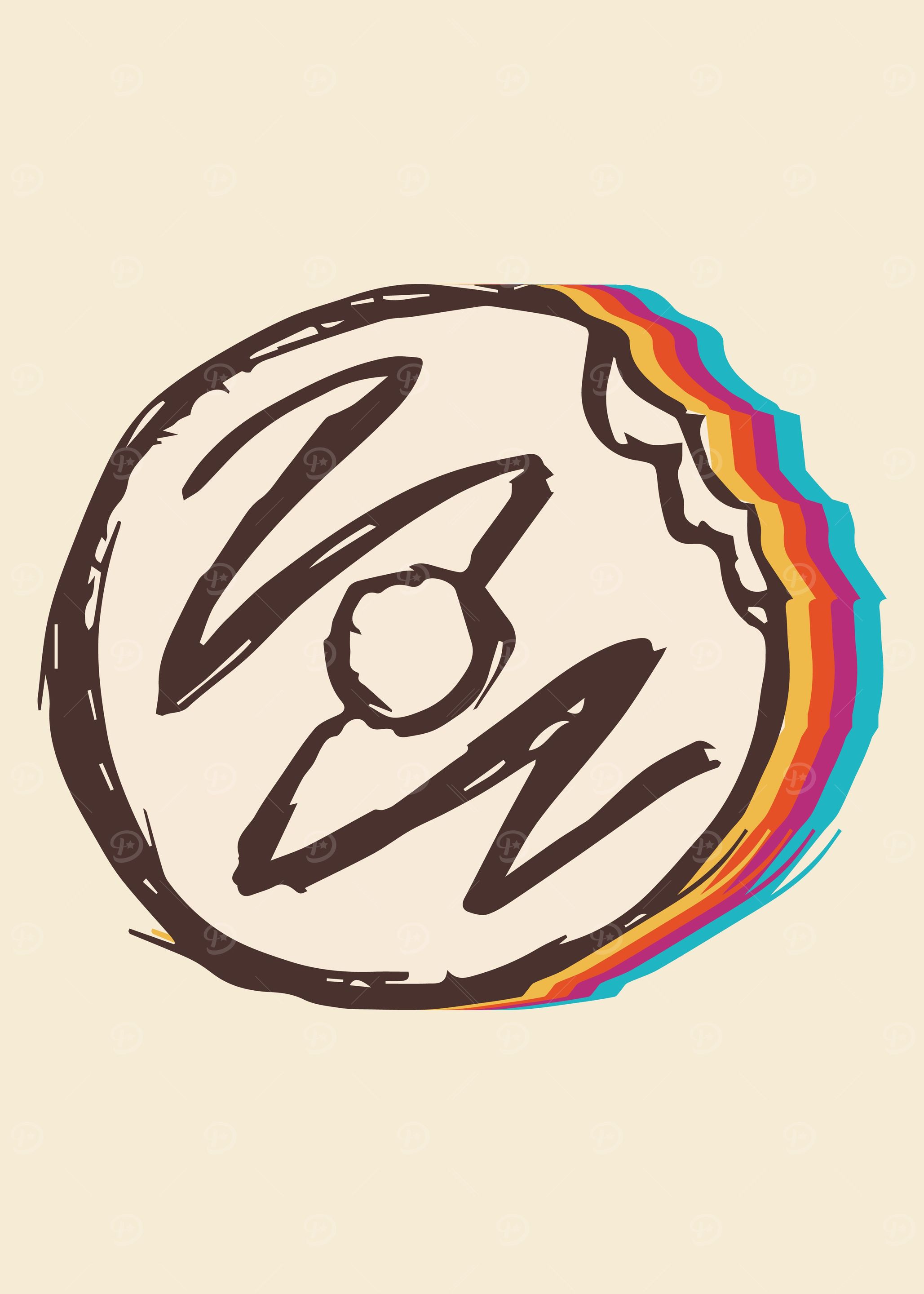 Cute Donut Rainbow 7