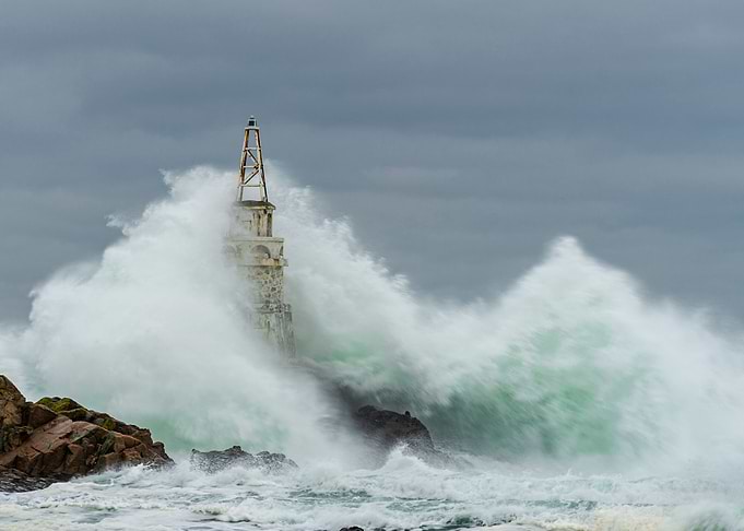 Dramatic sea scape