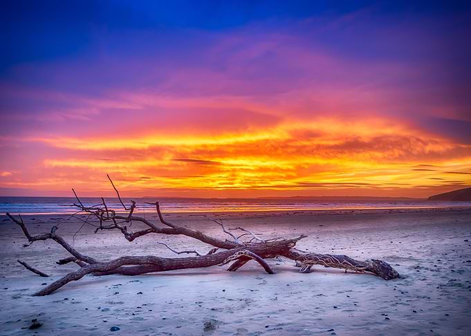 Red Sunset at Pendine