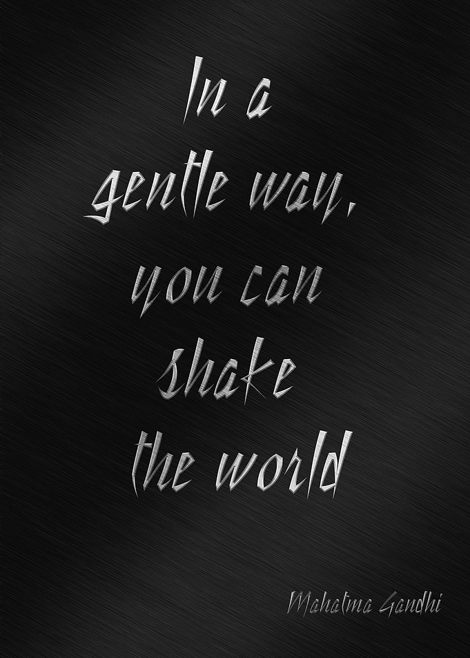 In a gentle way
