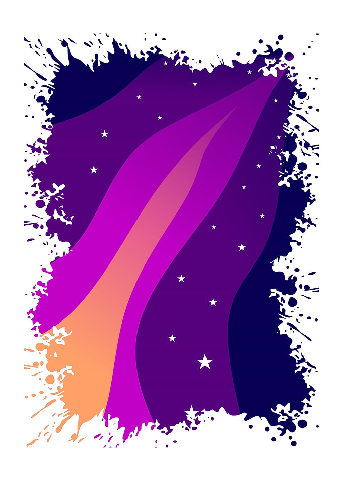 Purple planet flat